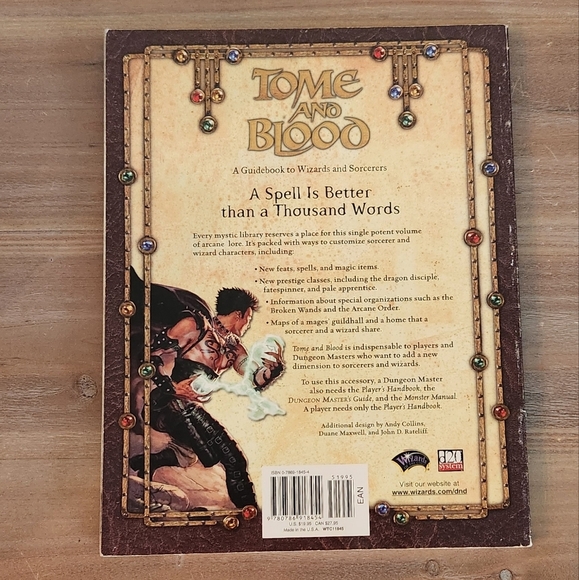 Dungeons & Dragons Tome and Blood Guidebook Pre-owned Very Good - Picture 2 of 13